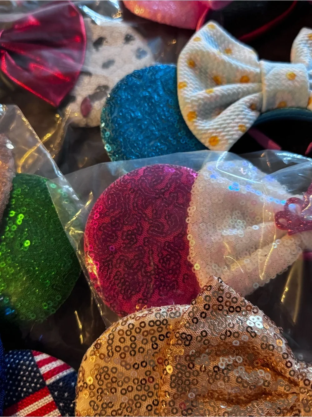 New! Bulk Lot of 15 New-High Quality-Minnie Ear Headbands-Wholesale Pricing